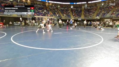 130 lbs Consy 3 - Joshua Fowler, Lackawanna Trail vs Max Kohser, Pine Richland