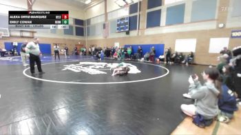 125lbs Cons. Round 2 - Emily Cowan, Redmond (Girls) vs Alexa Ortiz-Marquez, Kelso (Girls)