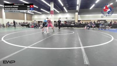 190 lbs Consi Of 32 #2 - Nicholas Fisher, Texas vs Mason Carlton, 3 Style Wrestling