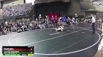 80 lbs Round 4 (6 Team) - Dayton Spexarth, Kansas Copperhead vs Kyler Wild, North Dakota 2