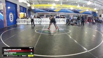 150 White Quarterfinal - Delpiero Saintjuste, Gateway vs Noah Stidfole, Fletcher Senior