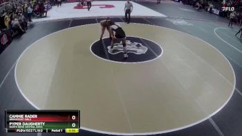 Cons. Round 3 - Pyper Daugherty, North Bend Central Girls vs Cammie Rader, Bridgeport Girls