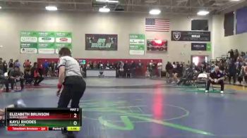 101 lbs Quarterfinal - Elizabeth Brunson, SLAM Academy vs Kayli Rhodes, Sierra Vista