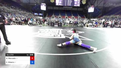 144 lbs Rnd Of 32 - Ariana Mercado, California vs Esther Ribeiro, Connecticut