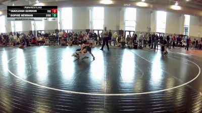 46-49 lbs Quarterfinal - Sophie Newman, Shenandoah Valley Wrestling Cl vs Tanzleigh Gordon, Forest Wrestling Club
