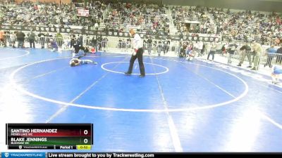 45 lbs 1st Place Match - Blake Jennings, Buzzsaw WC vs Santino Hernandez, Moses Lake WC