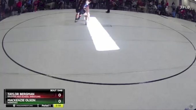 118 lbs Cons. Semi - Mackenzie Olson, Nebraska vs Taylor Bergman ...