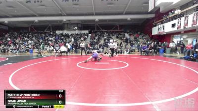 192 lbs 7th Place Match - Matthew Northrup, College Park High School vs Noah Awad, Amador Valley High School