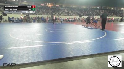 118 lbs Round Of 32 - Madison Jones, Westmoore Wresting vs Emily Bryson, Hennessey Jr High Girls