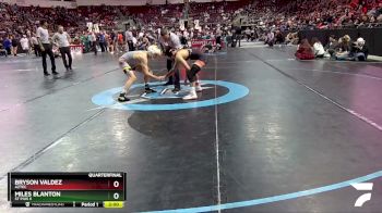 4A 121 lbs Quarterfinal - Bryson Valdez, Aztec vs Miles Blanton, St Pius X