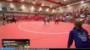 132 lbs Cons. Round 3 - Caleb Milligan, Walla Walla vs Uylysses Aparicio, Zillah