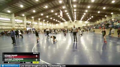 102 lbs Round 3 (4 Team) - Kapono Starwood, Gold Rush Wrestling vs Ethan Sharp, Utah Green