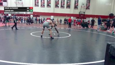149 lbs Cons. Round 3 - Josue Gutierrez, Clackamas Community College vs Carter Nix, Clackamas Community College