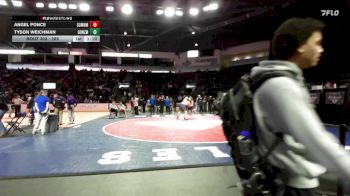 285 lbs Champ. Round 1 - Tyson Weichman, Gonzaga Prep vs Angel Ponce, Sumner