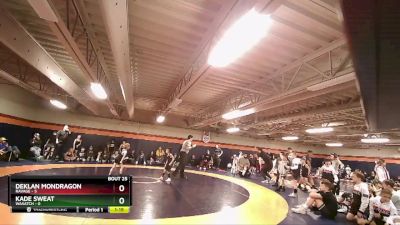 49 lbs Semis & 3rd Wb (16 Team) - Deklan Mondragon, Ravage vs Kade Sweat, Wasatch