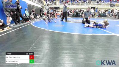 40 lbs Final - Waylon Pearson, Barnsdall Youth Wrestling vs Greyson Summitt, N/A