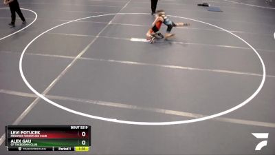 106 lbs Cons. Round 2 - Alex Gau, CP Takedown Club vs Levi Potucek, Frontier Wrestling Club