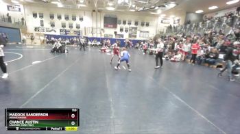 110 lbs Cons. Semi - Chance Austin, Lakeside (Nine Mile) vs Maddox Sanderson, Mountainside