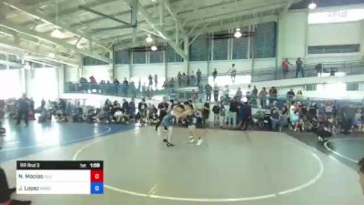 146 kg Rr Rnd 3 - Nicholas Macias, Silverback WC vs Juan Lopez, Wasco YW