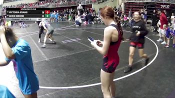 101 lbs Champ. Round 2 - Lexie Bruhn, Clarkson Leigh vs Victoria Evans, Elgin Wolfpack