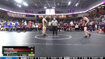 182 lbs Finals (1st & 3rd) - Tate White, 4-Nashua-Plainfield vs River Williams, 3-Alburnett