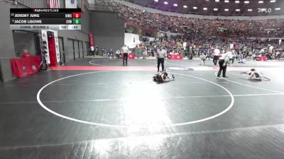 72 lbs Cons. Round 2 - Jeremy Jung, Kewaskum Indians Wrestling Club vs Jacob Lisowe, Coleman Youth Wrestling
