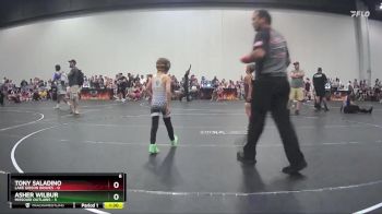 52 lbs Round 2 (10 Team) - Asher Wilbur, Missouri Outlaws vs Tony Saladino, Lake Gibson Braves