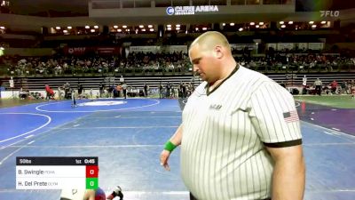 50 lbs Consi Of 16 #2 - Bryce Swingle, Pohatcong vs Harlan Del Prete, Olympic