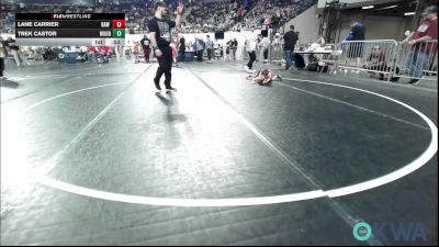 40 lbs Quarterfinal - Lane Carrier, Raw Wrestling Club vs Trek Castor, Woodward Youth Wrestling