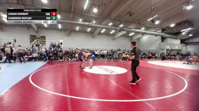 215 lbs Cons. Round 2 - Cameron Butler, Palmer Ridge vs Logan Rambat, Fowler
