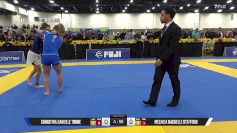 Melinda Rachelle Stafford vs Christina Danielle Toone 2025 World IBJJF Jiu-Jitsu No-Gi Championship