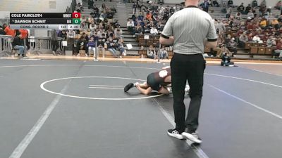 133 lbs Cons. Round 2 - Cole Faircloth, Minot State (n.d.) vs Dawson Schmit, Upper Iowa