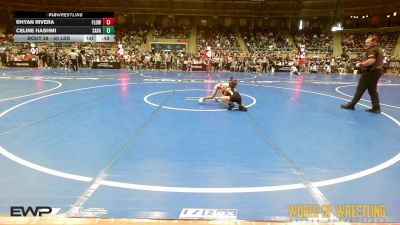 50 lbs Round Of 16 - Rhyan Rivera, Flow Academy Honolulu, HI vs Celine Hashmi, Savage House Wrestling Club