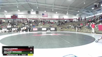 141 lbs Cons. Round 6 - Benjamin Hernandez, Mount Olive vs Krayle Stormer, Northern State