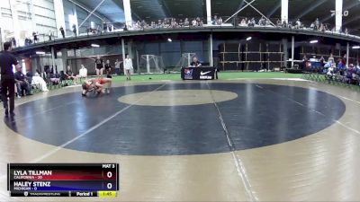 102 lbs Round 2 (4 Team) - Lyla Tillman, California vs Haley Stenz, Michigan