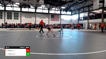 67-71 lbs Quarterfinal - Lane Sherren, Petersburg WC vs Caden Ramp, Backyard Brawlers Midwest