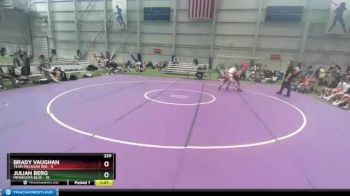 220 lbs 2nd Wrestleback (8 Team) - Brady Vaughan, Team Michigan Red vs Julian Berg, Minnesota Blue