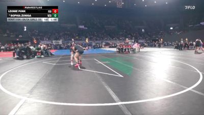 6A/5A Girls 190 Champ. Round 1 - Leonie Funk, Forest Grove Girls vs Sophia Zuniga, West Salem Girls
