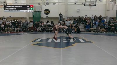 125 lbs Quarterfinal - Lucas Griffin, Scranton vs Christian Horvath, Muhlenberg