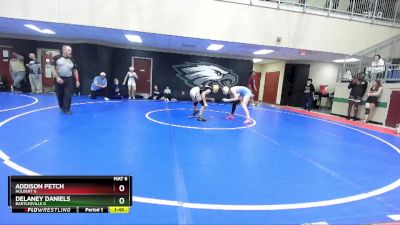 120 lbs Cons. Semi - Addison Petch, Hulbert G vs Delaney Daniels, Bartlesville G