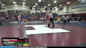 137B 1st Place Match - Halle Bormann, Clear Creek-Amana vs Kenleigh Trumblee, Independence