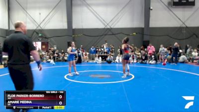 142 lbs Round 3 - Flor Parker-Borrero, WA vs Amarie Medina, OR