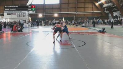 130 lbs Quarterfinal - Massimo Ortiz, Arete Wrestling Academy vs Sean Elliott, Shore Thing