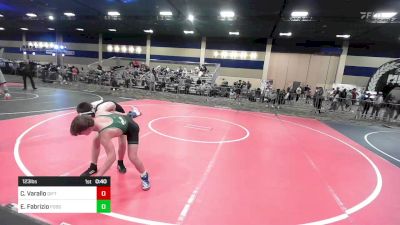 123 lbs Consi Of 32 #1 - Christian Varallo, Gifted vs Enzo Fabrizio, Fossil Ridge HS