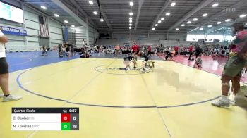 80 lbs Quarterfinal - Cale Dauber, Ohio Gold vs Noah Thomas, Team Gotcha