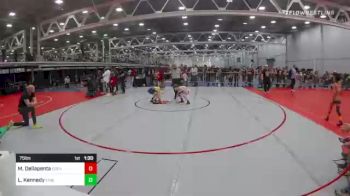75 lbs Quarterfinal - Mason Dellapenta, Eden WC vs Louis Kennedy, Vhw