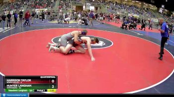 287 lbs Quarterfinals (8 Team) - Hunter Langham, Harrisburg vs Harrison Taylor, North Valley