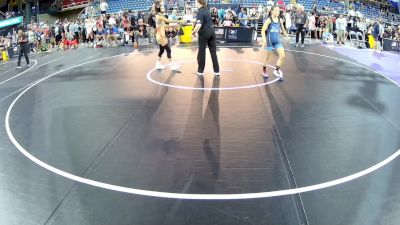 100 lbs Rnd Of 32 - Katie Biscoglia, IA vs Lydia Bagley, NJ