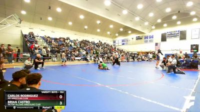 132 lbs Cons. Round 3 - Brian Castro, Victor Villains Wrestling Club vs Carlos Rodriguez, 951 Wrestling Club