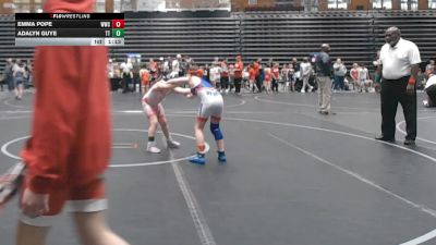 85-90 lbs Round 1 - Emma Pope, Williamsburg Wrestling Club vs Adalyn Guye, Tabb Tigers